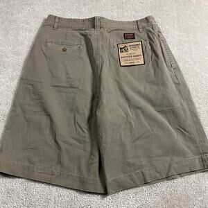 Vintage 90s Abercrombie & Fitch Shorts Mens 38 Green Pleated Chino Baggy Twill